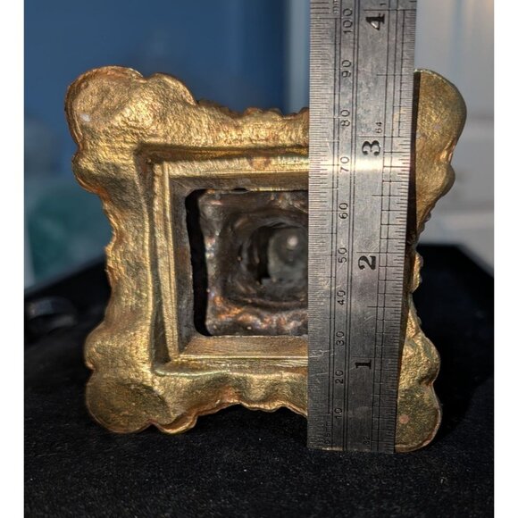 Vintage Brass Cut Glass Table Lighter with Ornate brass Base - Picture 10 of 12